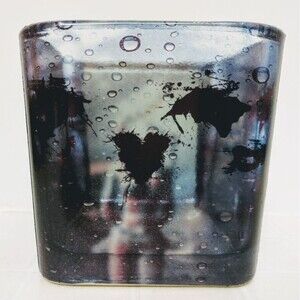 HANDMADE Harley Quinn Joker Glass Votive Vase